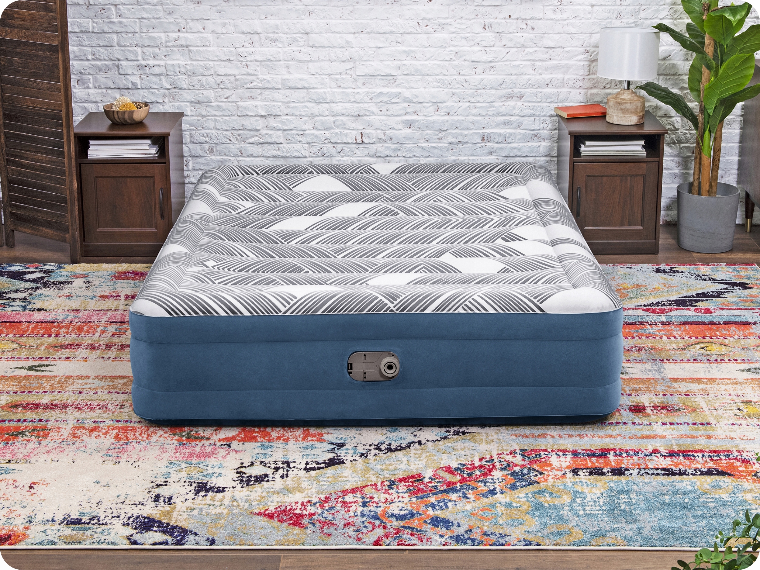 MATERAC DMUCHANY DWUOSOBOWY ŁÓŻKO 203x152x36cm BESTWAY POMPKA Marka Bestway