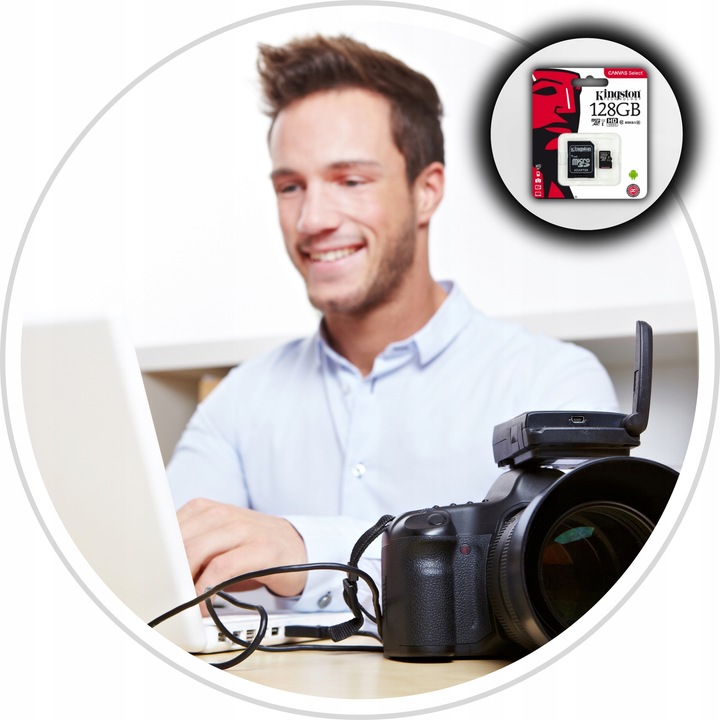 Karta pamięci 128GB Micro SD KINGSTON SDCS2 C10 V10 A2 100Mb/s Adapter Typ karty SDXC