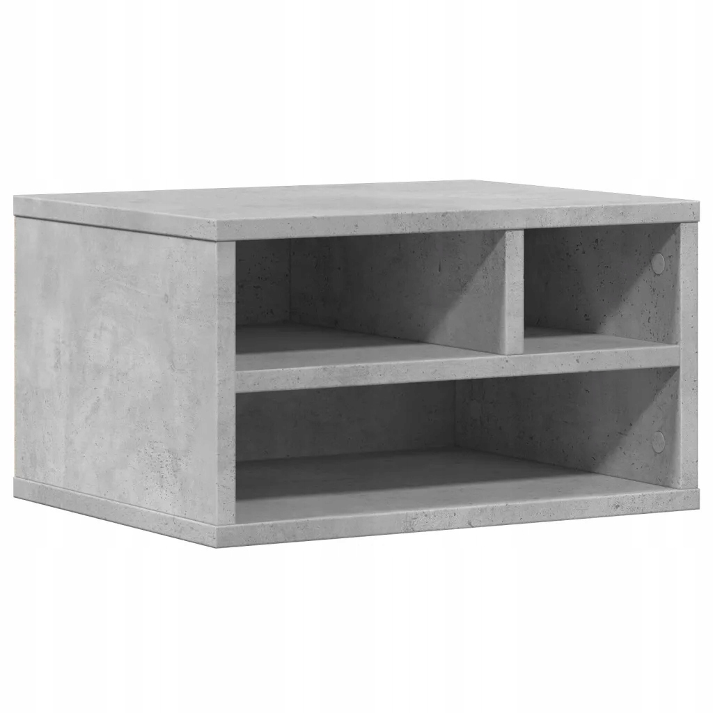 Stojan na tiskárnu šedý beton 40 x 32 x 22,5 cm, materiál na bázi dřeva