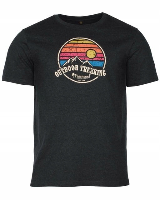 T-Shirt myśliwski Pinewood Finnveden Recycled Outdoor 5449 D.Anthrac.Mel XL