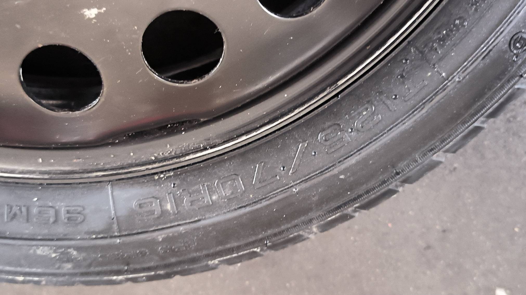 wheel spare 16'' 125/70 OPEL MOKKA X