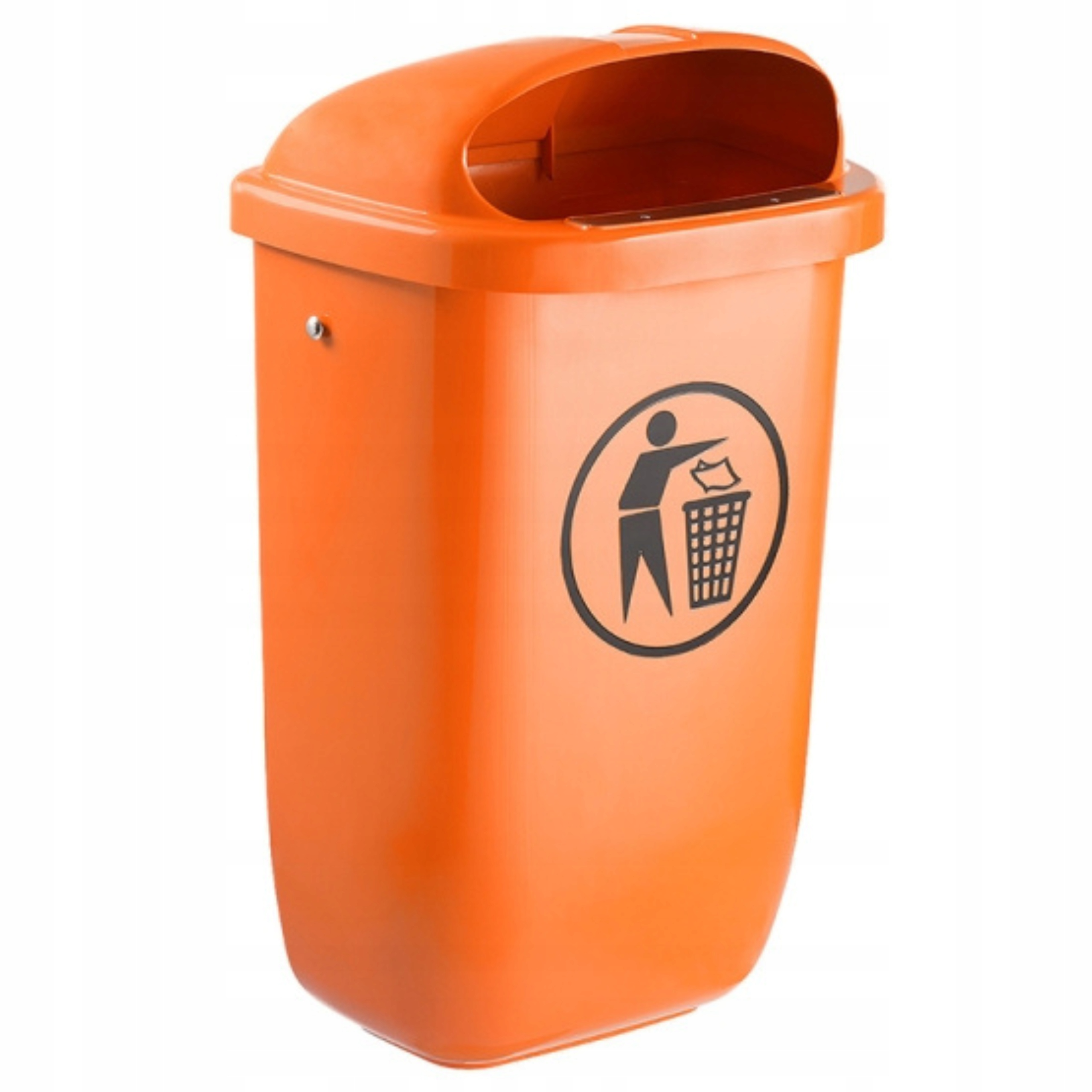 

Kosz uliczny 50l kosz na śmieci z szyną mocującą