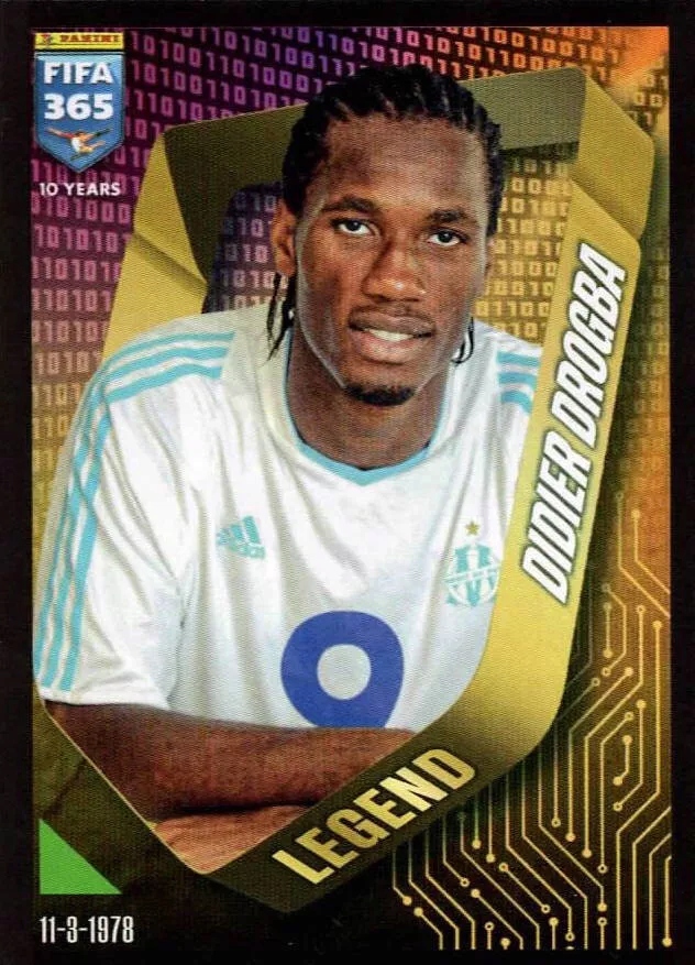Panini naklejki Fifa 365 2025 Naklejka Legend 17 Didier Drogba