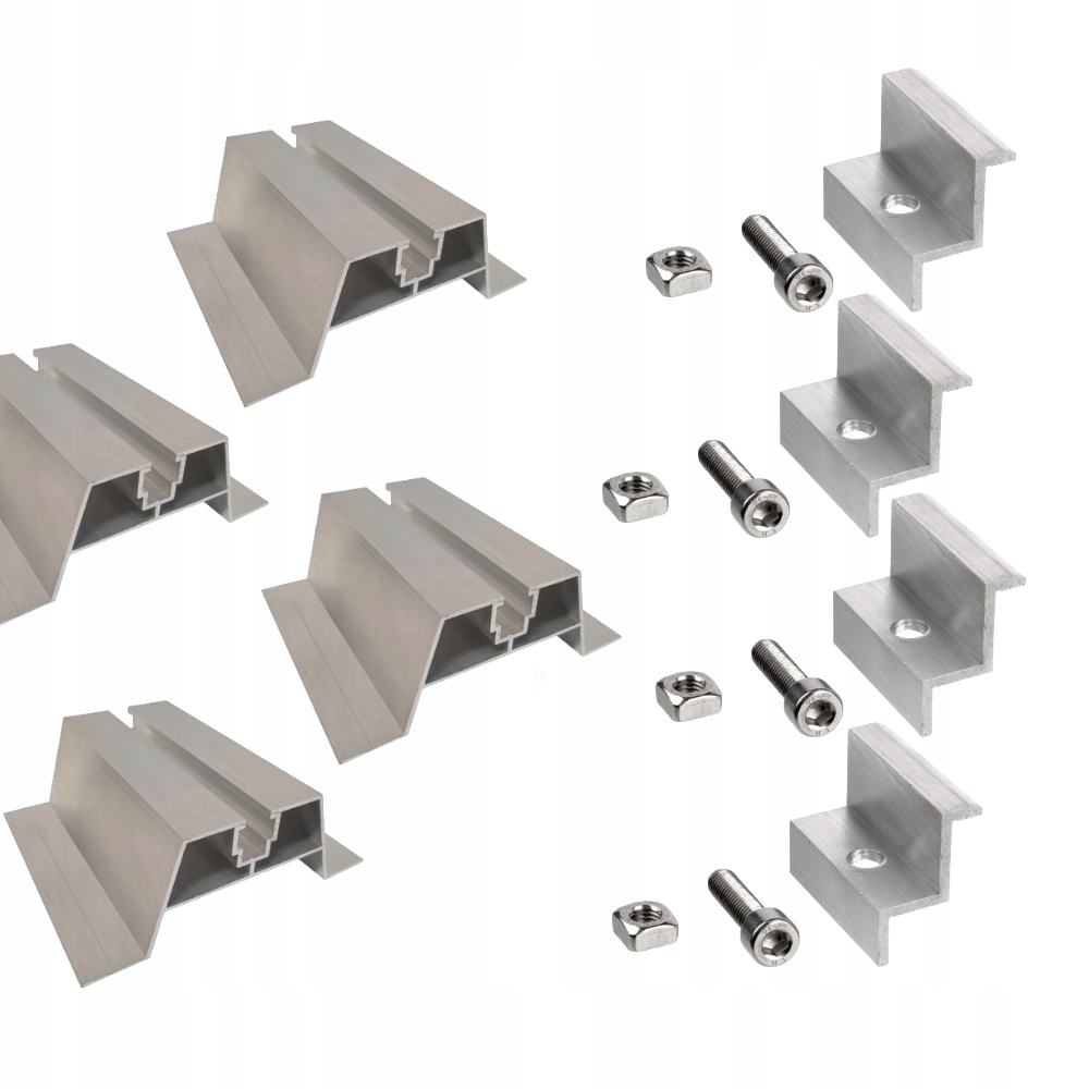 Stelaż Do Panela Solarnego Słonecznego 35MM Fotowoltaiki Papa Blacha Gont