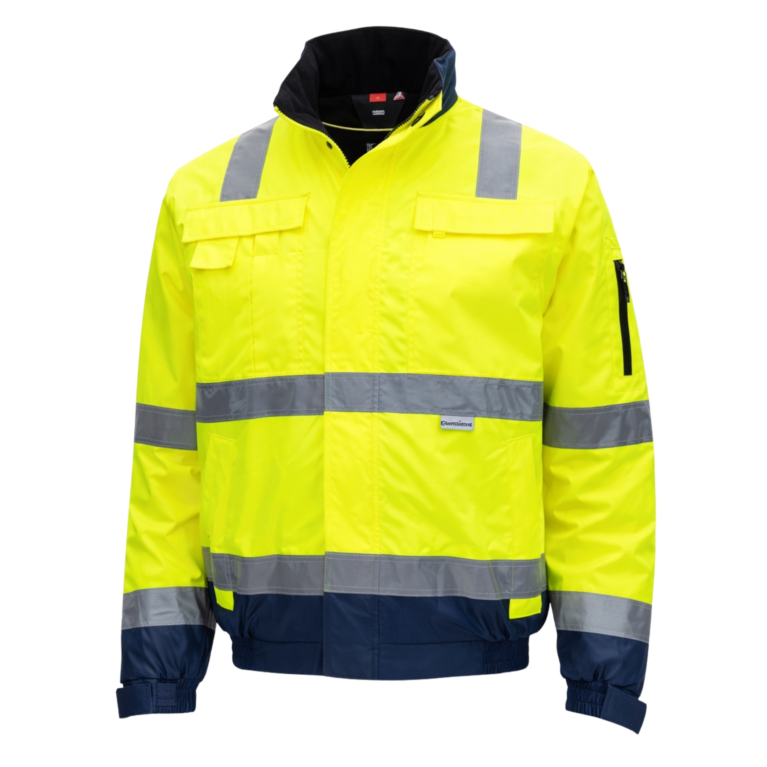 Pánská pracovní bunda Pilotka Reflexní 3v1 Voděodolná žlutá silniční 3XL