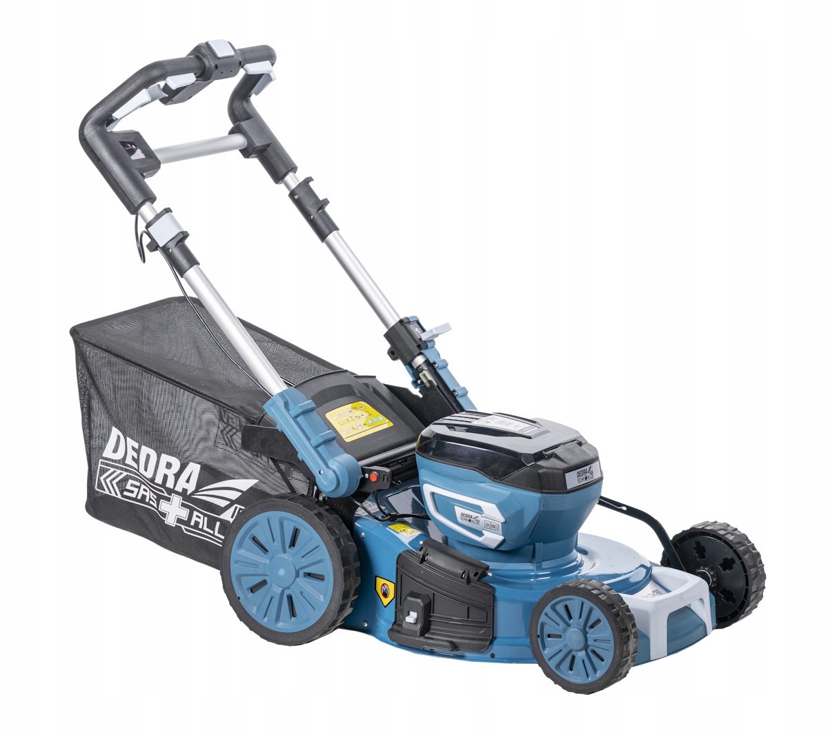 Kosiarka akumulatorowa z napędem Dedra Sas+all DED6998X, 2x18V, szer.46 cm