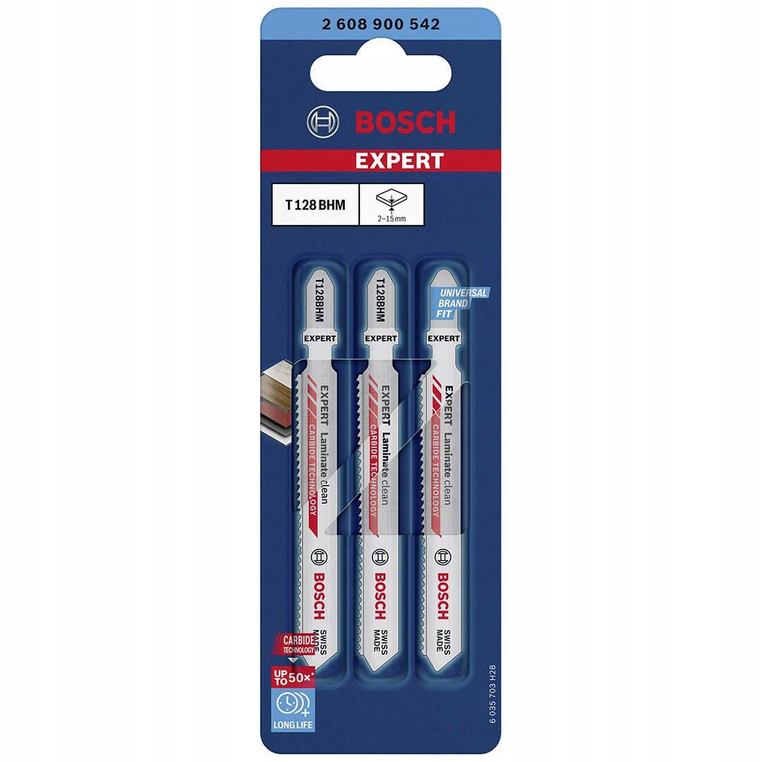 Bosch Pilový List Do Přímočaré Pily T128BHM /3ks