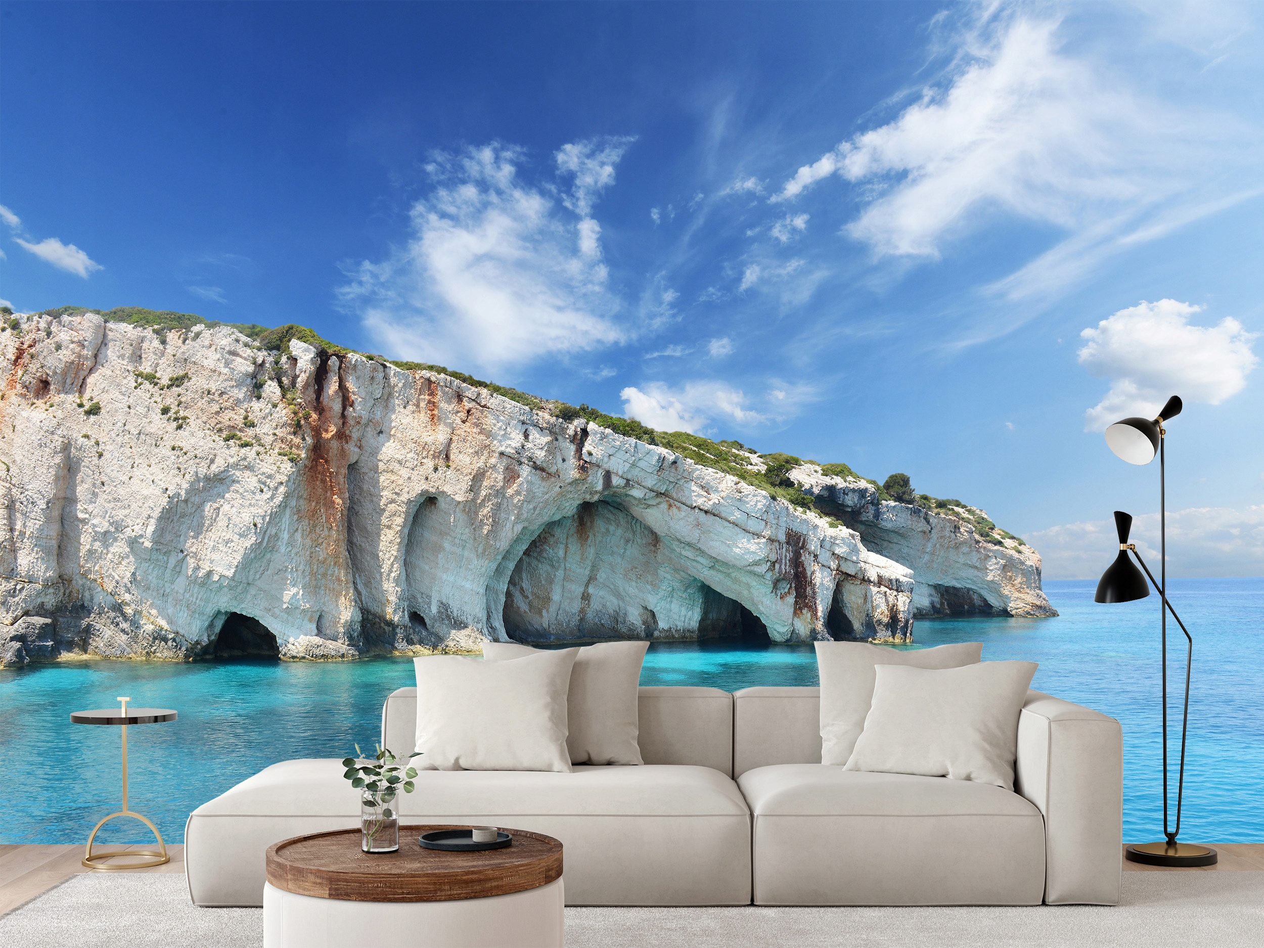 Fototapeta Modré Jeskyně Na Ostrově Zakynthos Řecko 270 x 180 cm