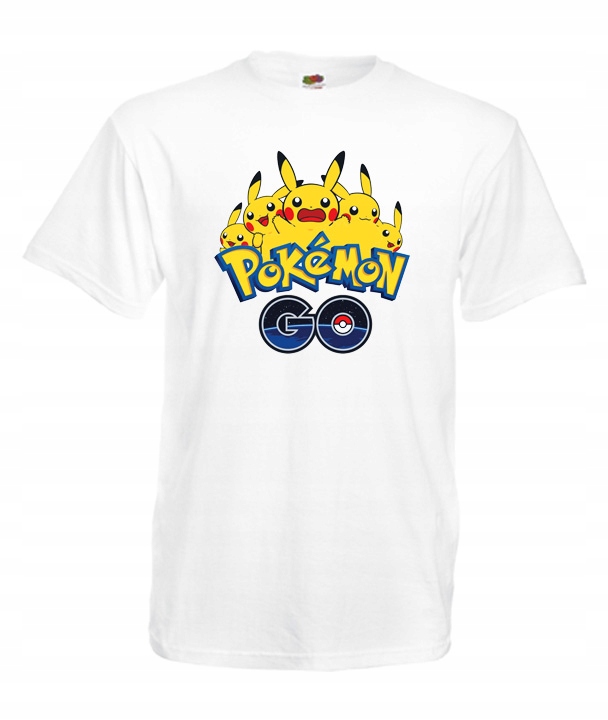 

XXXL Koszulka Męska Pokemon Go Pikachu Pokeball