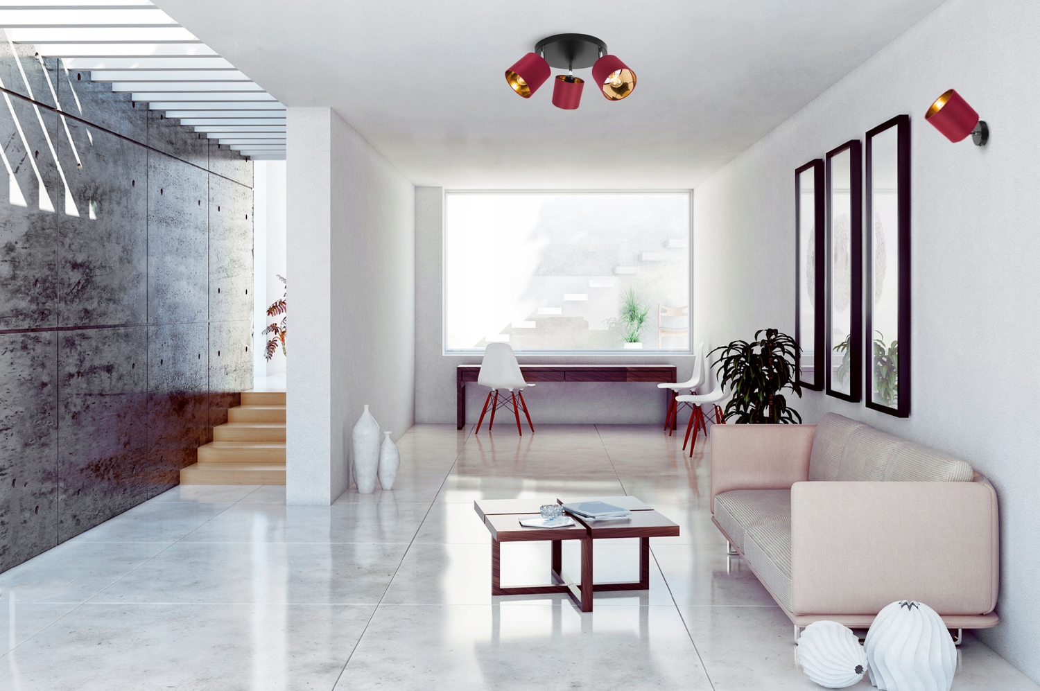 LAMPA WISZĄCA SUFITOWA KINKIET ZŁOTY PLAFON LED Rodzaj plafon