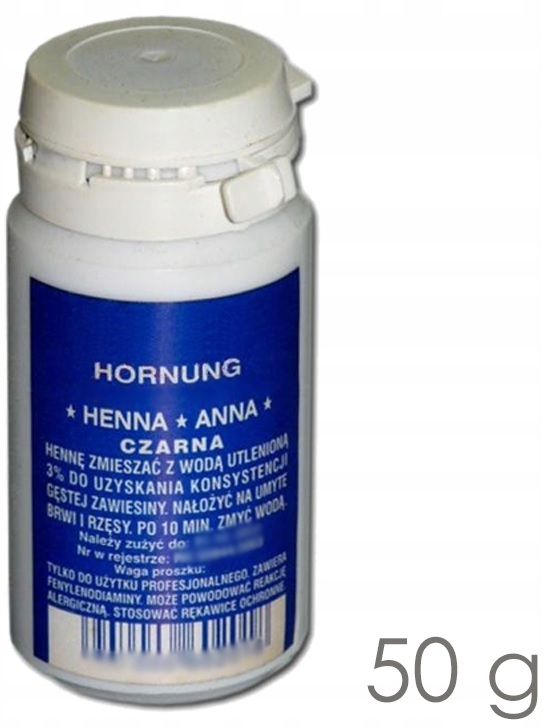 

Henna proszkowa Anna Hornung !!50g!! Kolor Czarna