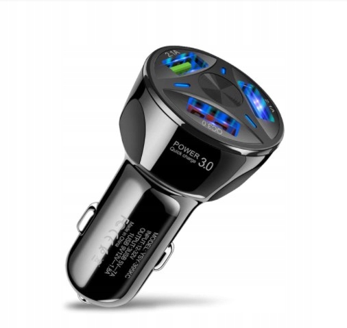 ŁADOWARKA SAMOCHODOWA 3.0A 3XUSB 45W