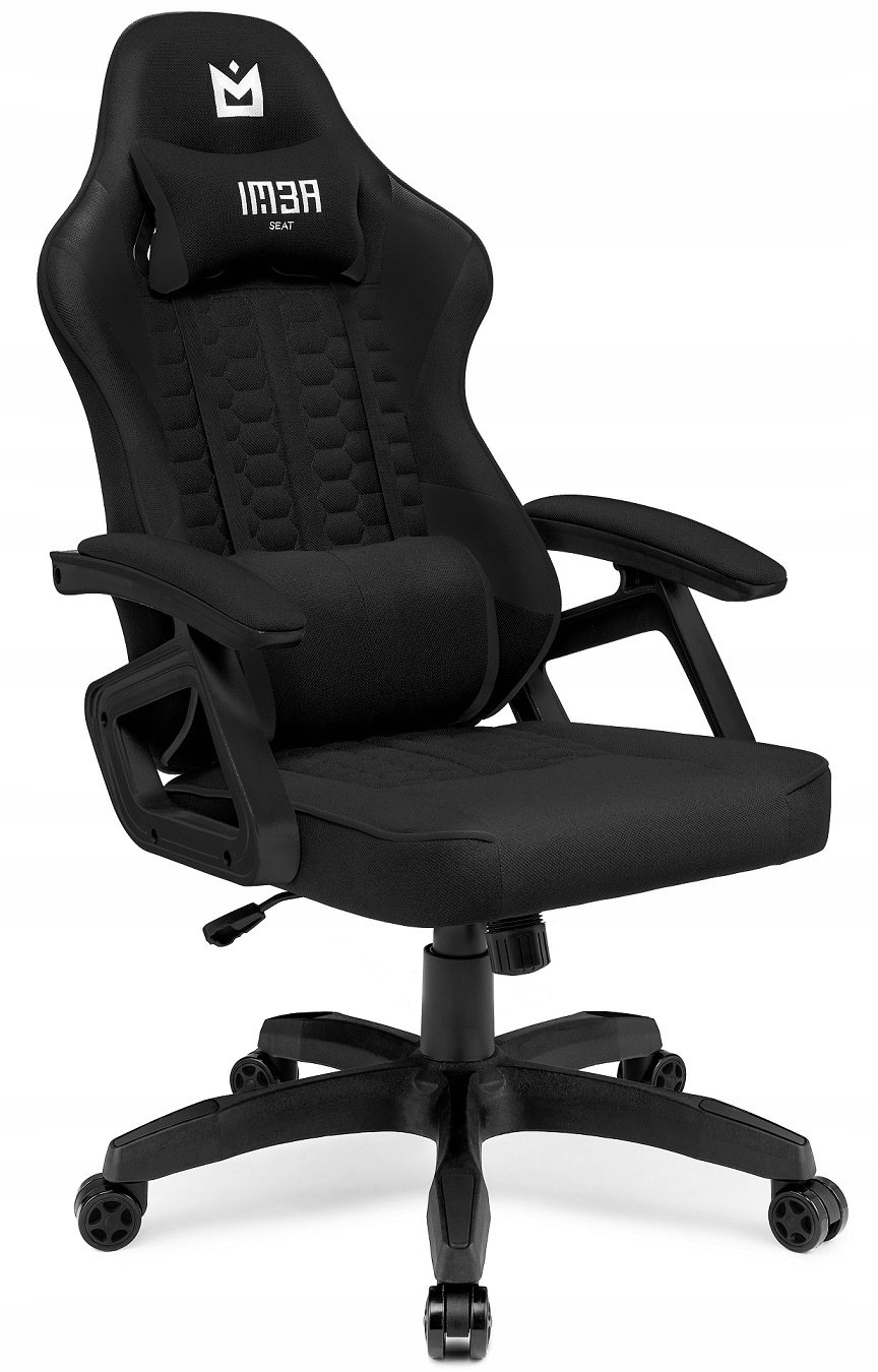 Fotel gamingowy obrotowy Imba seat guardian tkanina czarny