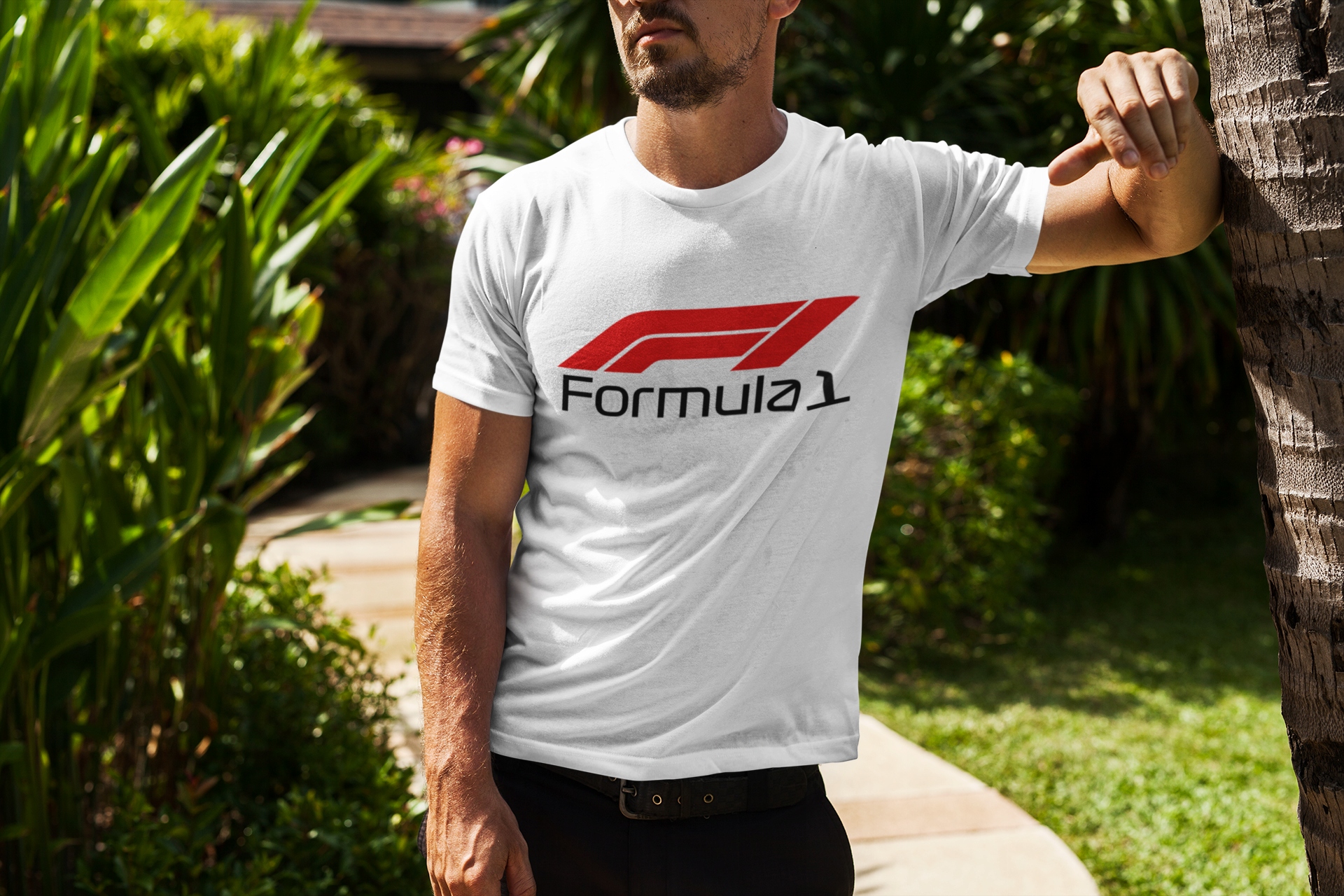 KOSZULKA MĘSKA FORMULA 1 F1 MOTORYZACJA Model CHŁOPAKA FANA