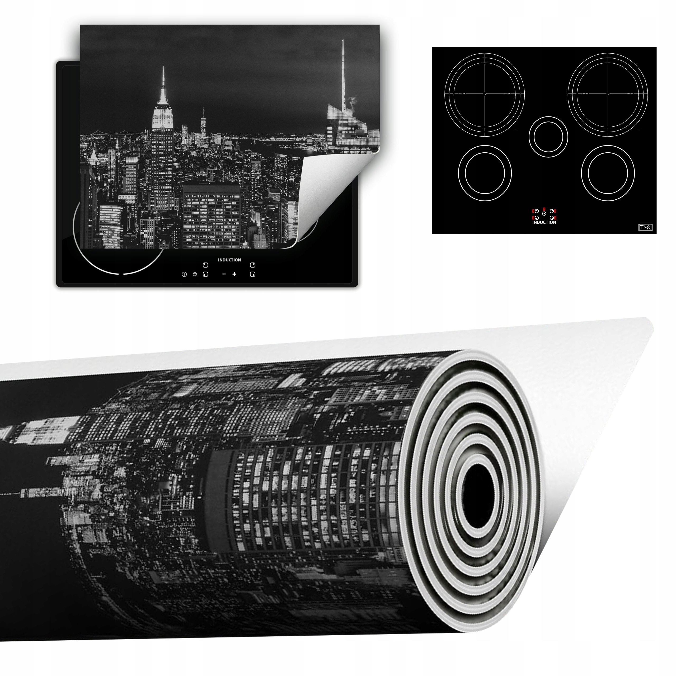 Vinylová Podložka Do Kuchyně Více Místa 70x52 noc město