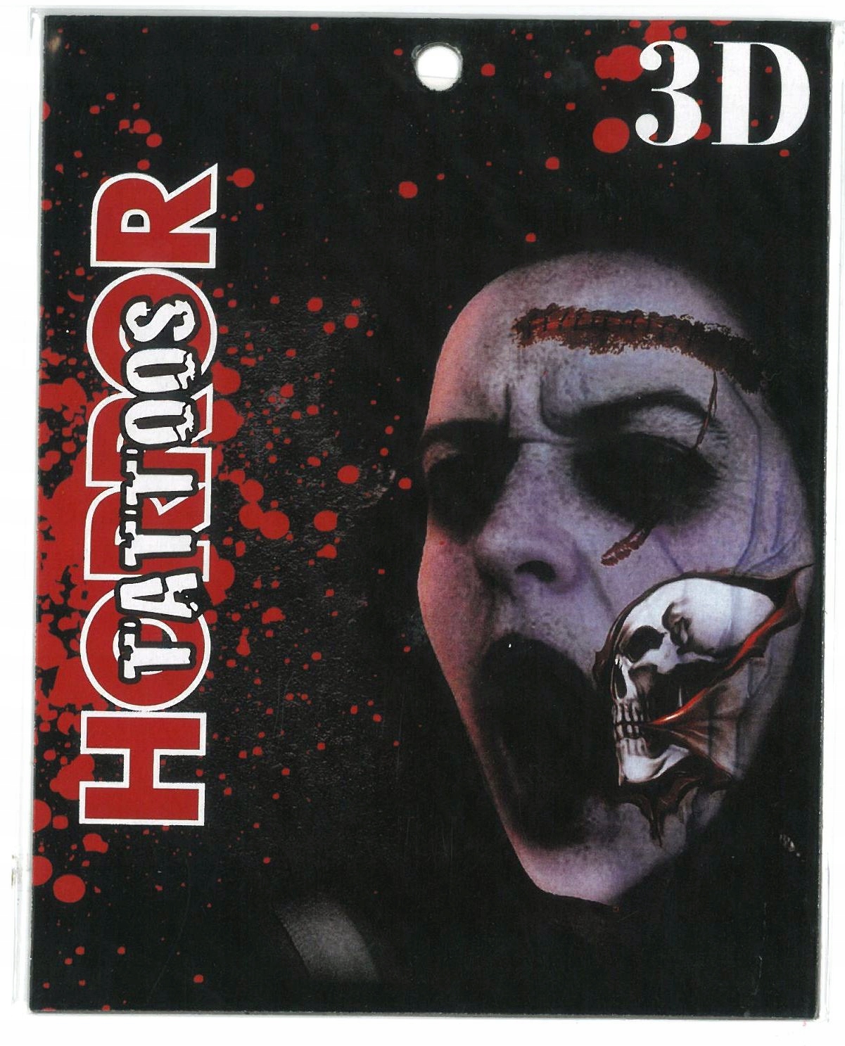 TATUAŻ WODNY ZMYWALNY HALLOWEEN RÓŻNE WZORY