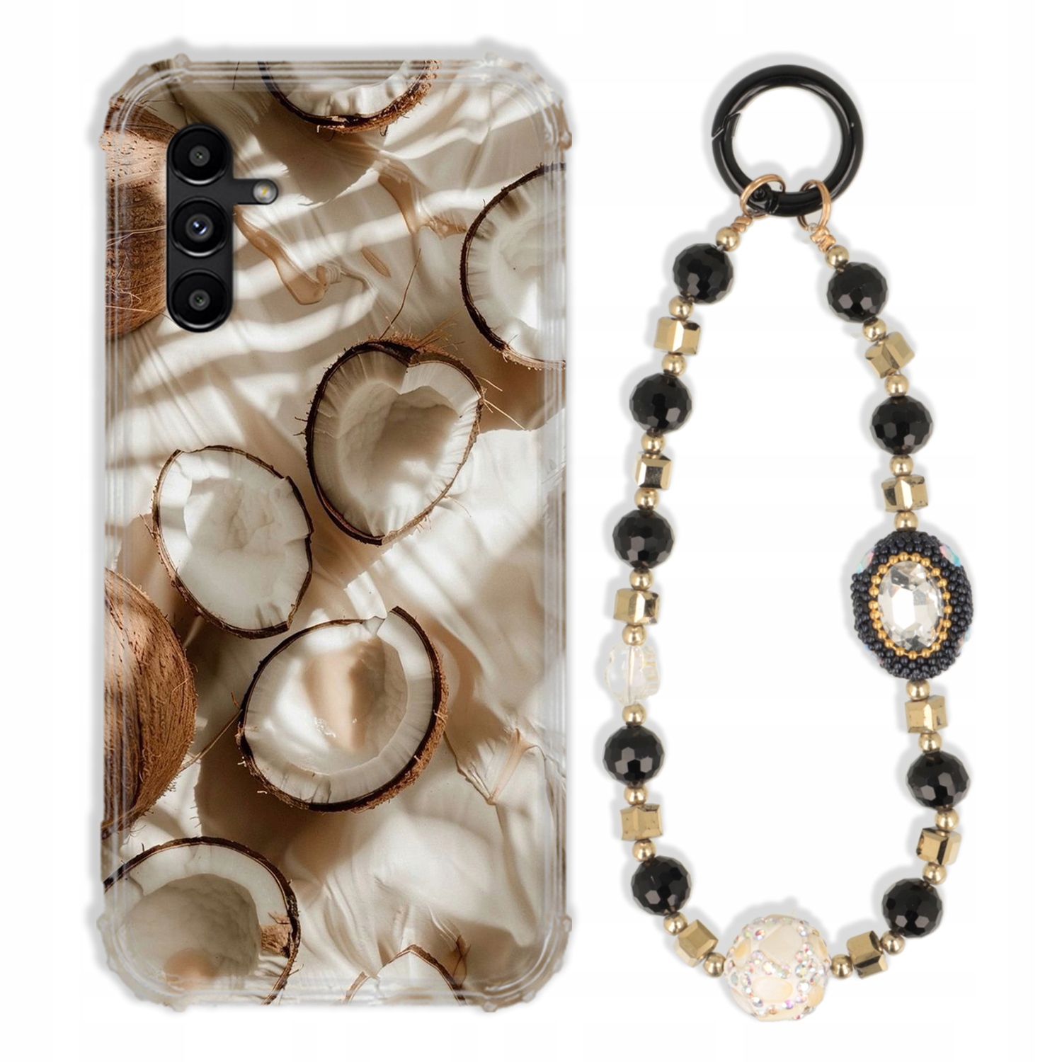 Puzdro Na Samsung A04S Case Antishock Zirkóny Čierno Zlaté|odolné|pevné