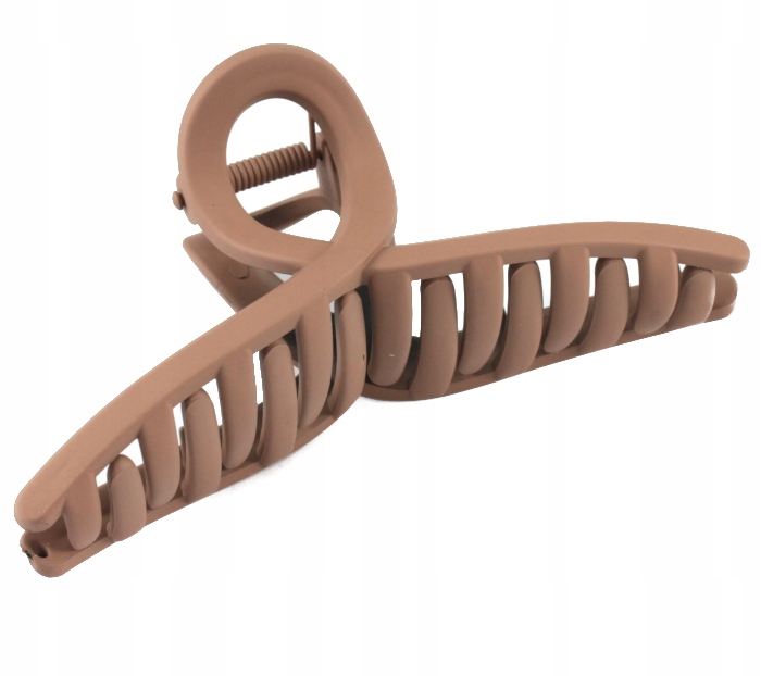 

Klamra Do Włosów Kauczukowa Duża 11 cm Beż 3
