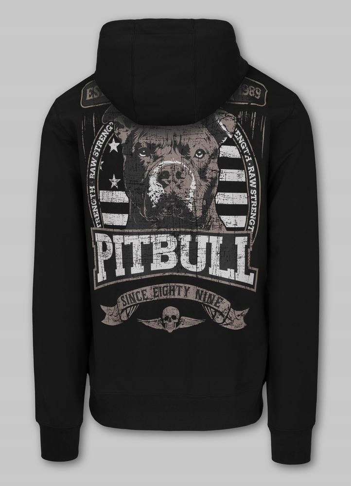 Pánská Mikina s kapucí Pitbull Pohodlná Klokanka s potiskem Troublemaker