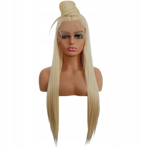 Paruka Lace Front kód 613 světle teplá Blond 40/55/80 cm čepička Bonus