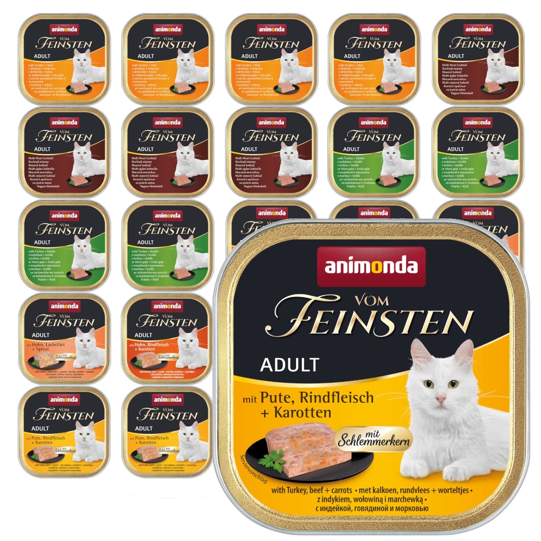 Levně Animonda Vom Feinsten Adult 24x100g mokré krmivo pro kočky Mix Chutí