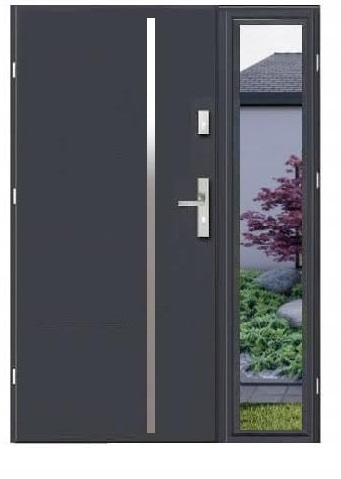 Vnější Dveře Ocelové S Osvětlením Dax Solid