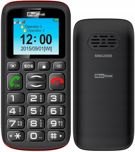 Telefon pro seniora dědečka babičky Maxcom MM428 Velká Tlačítka