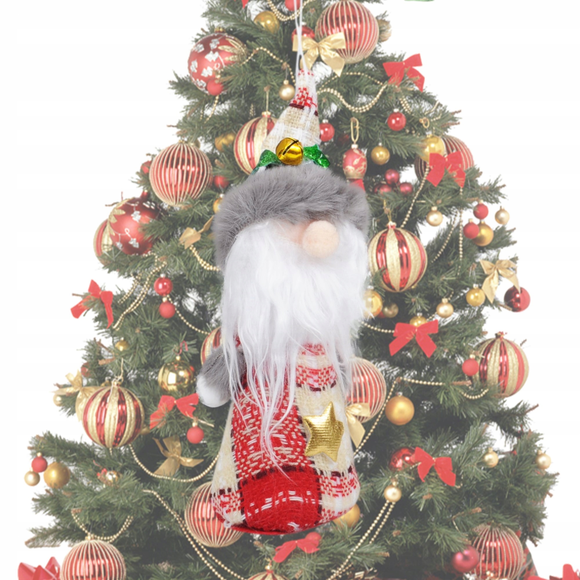 6x ZAWIESZKA FIGURKA NA ŚWIĘTA OZDOBA NA CHOINKE OKNO Wysokość produktu 19 cm