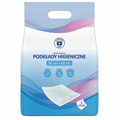 

Apteczka Abc Podkłady higieniczne 60cm x 60cm 5szt