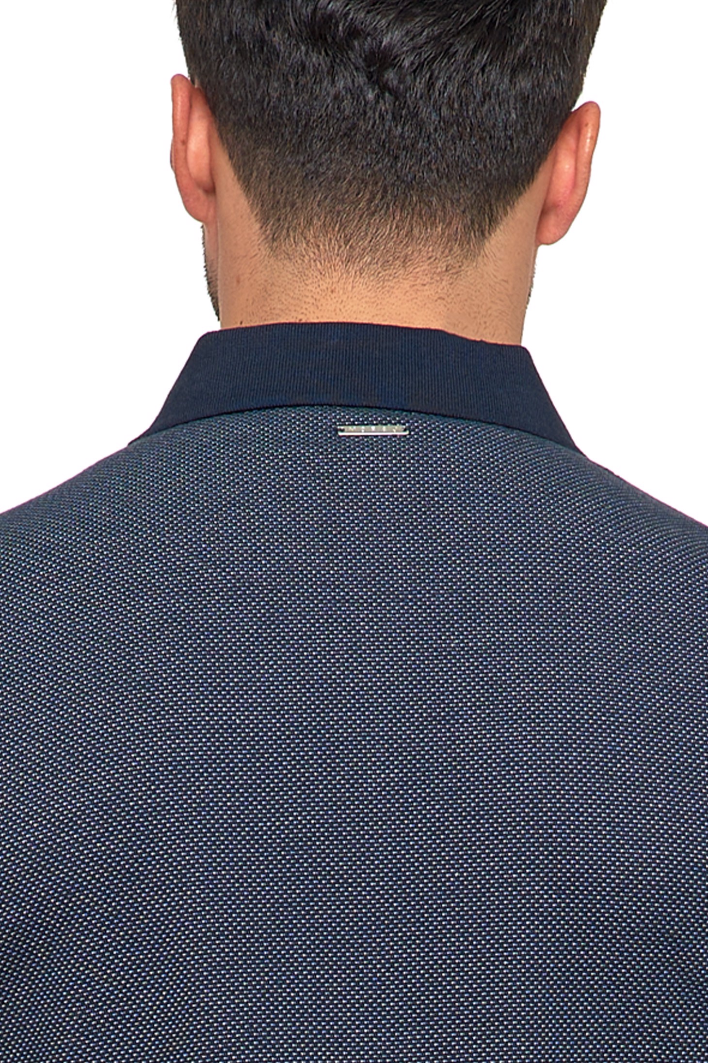 KOSZULKA POLO MĘSKA POLÓWKA MORAJ ELEGANCKA WZÓR ŻAKARDOWY ROZM. XL Kolor niebieski