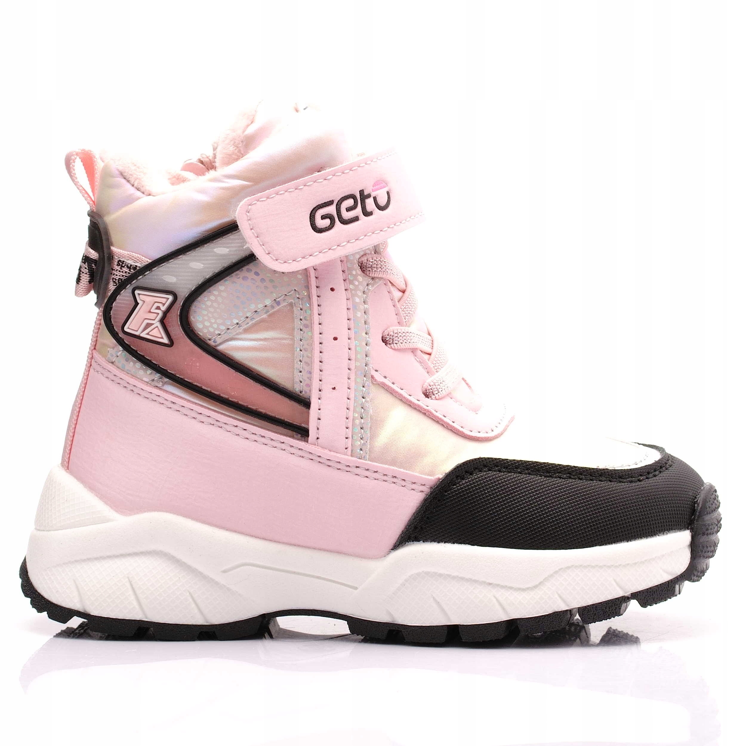 BUTY DZIEWCZĘCE OCIEPLANE ŚNIEGOWCE 107 GETO 29 Kolor różowy