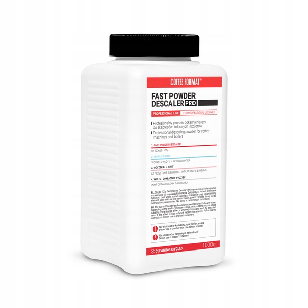 Levně Silný odvápňovač v prášku pro kávovary 1 kg Coffee Format Pro