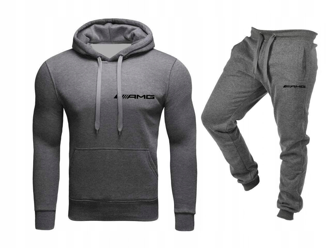 Pánská Teplákovka Tepláková Souprava Amg šedá XXL