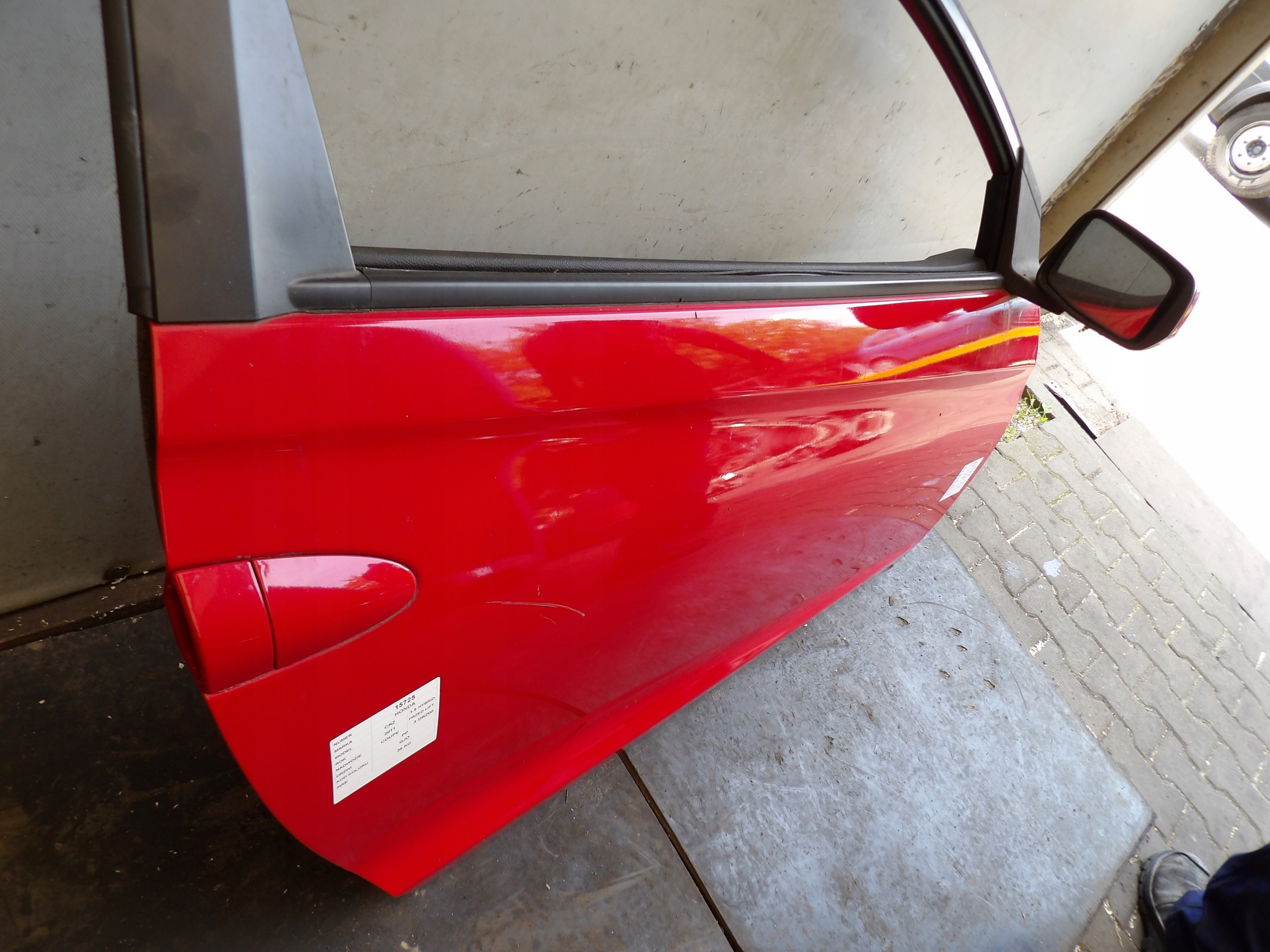 Honda CR-Z door front right lak. GJO coupe