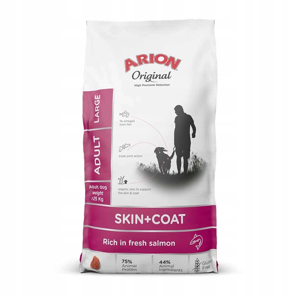 Arion Original Skin &amp; Coat Adult Salmon &amp; Rice Large Breed 12 kg
