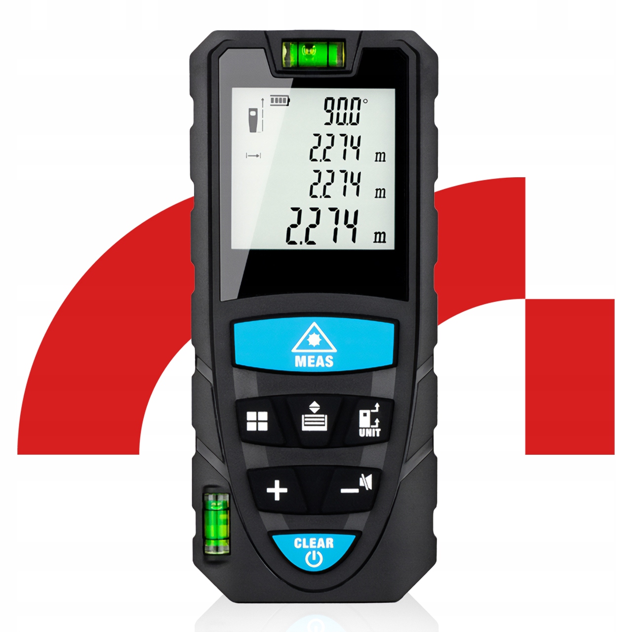 Dalmierz Laserowy 50m Kątomierz Poziomica Cyfrowy Miernik Odległości Kod producenta Dalmierz Laserowy 111918