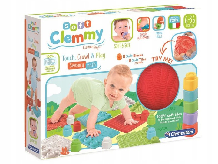 

Sensoryczna Miękka Mata Klocki Ścieżka Clementoni