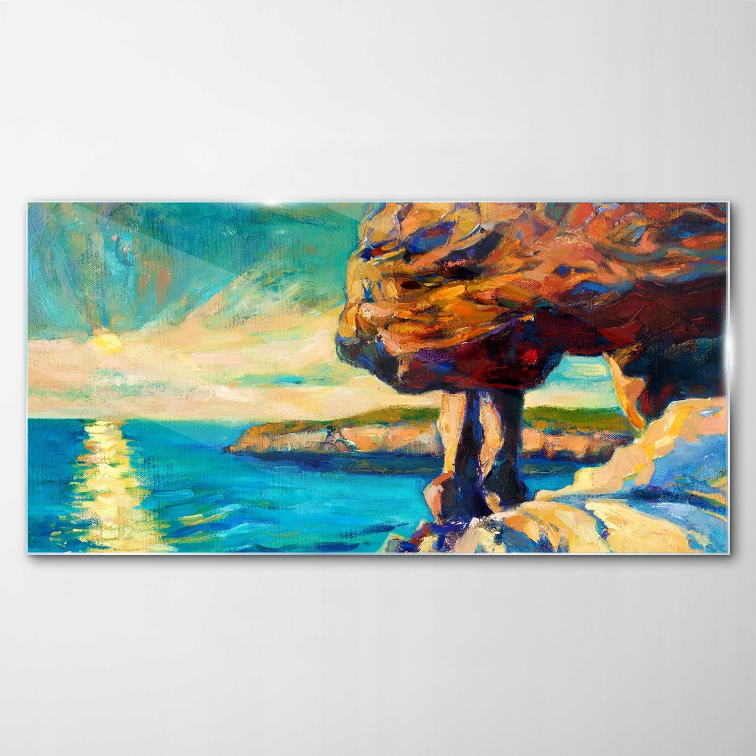 

Hartowany Obraz Szklany Zachód Słońca Ocean 100x50