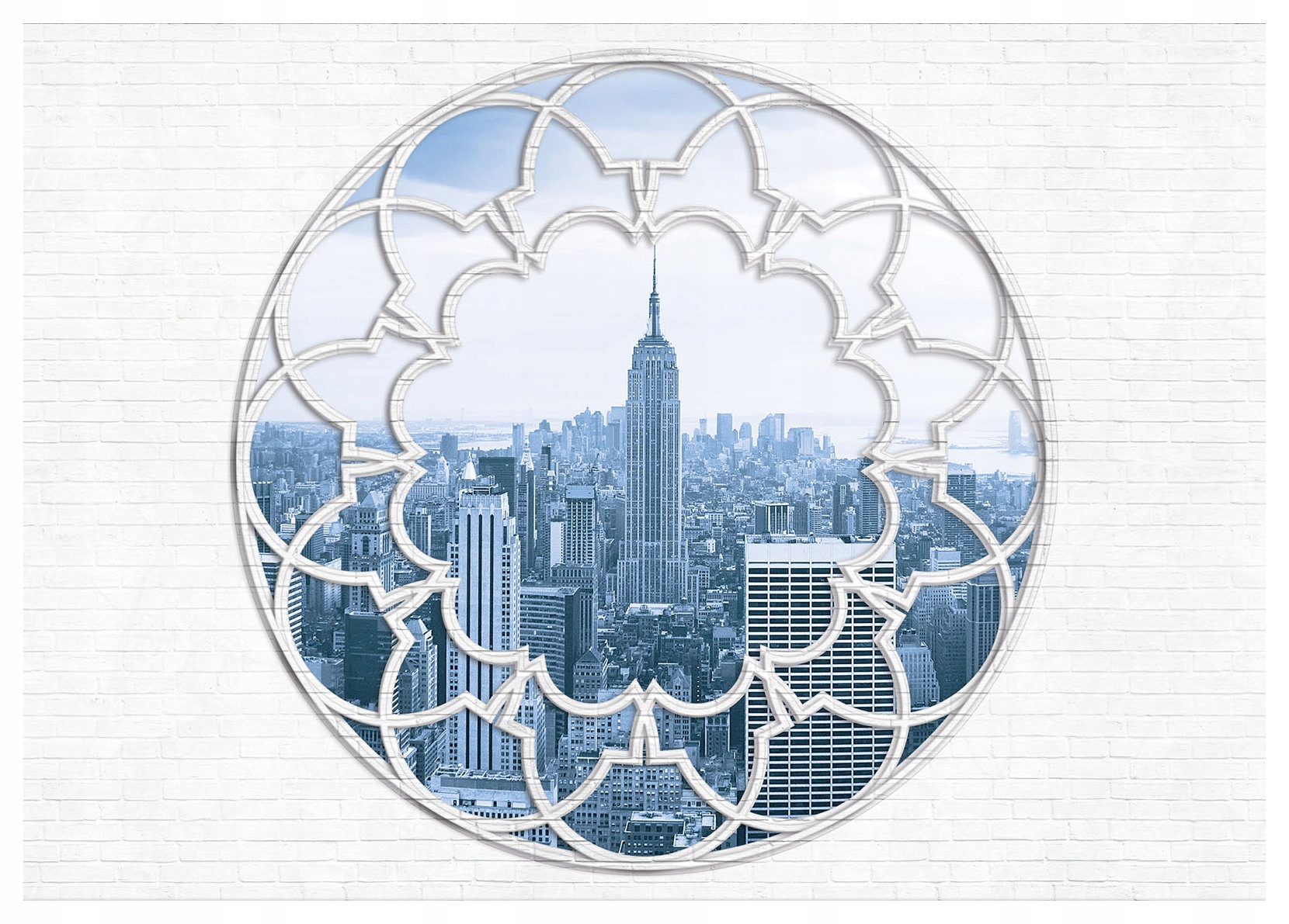 Fototapeta New York Empire State cihlová perspektiva krajina 312x219 lepidlo