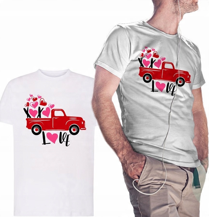 

Koszulka dla fana motoryzacji Xoxo Love biała 5XL