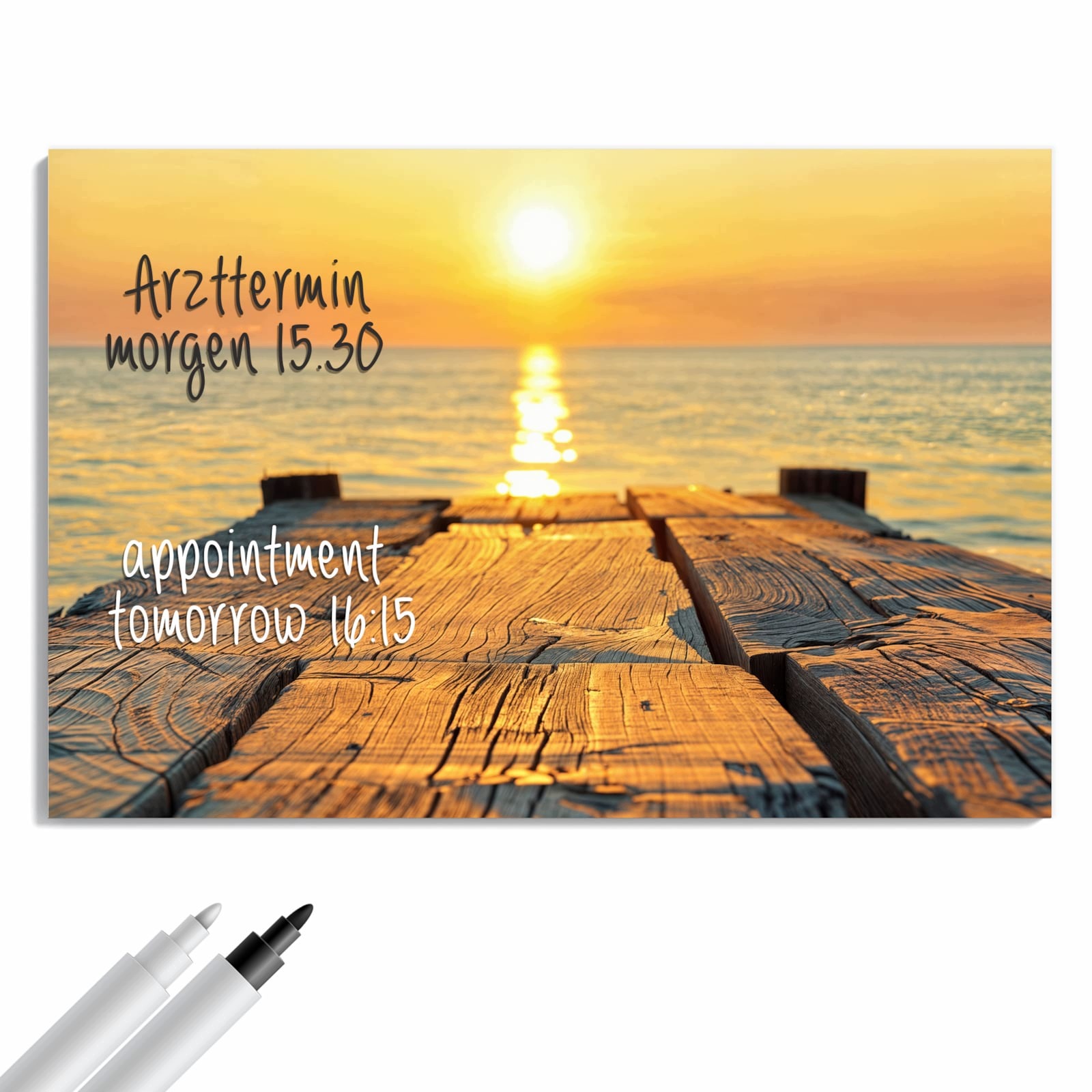 Magnetická tabule Západ slunce a Moře 90 × 60 cm