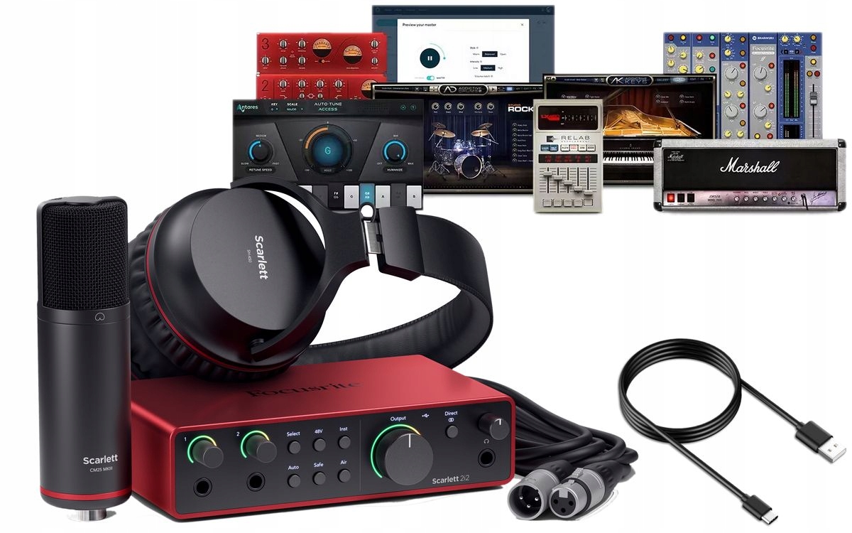 FOCUSRITE SCARLETT 2i2 STUDIO 4RD 4GEN + SOFTl