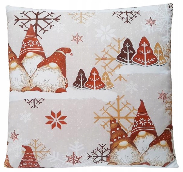 

Poszewka 100% Bawełna 40x40 Świąteczna Skrzaty