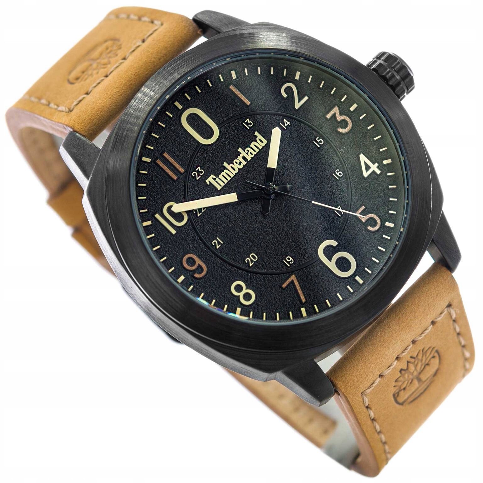 Pánské Hodinky Timberland TDWGA9001901 Hnědé S Řemínkem