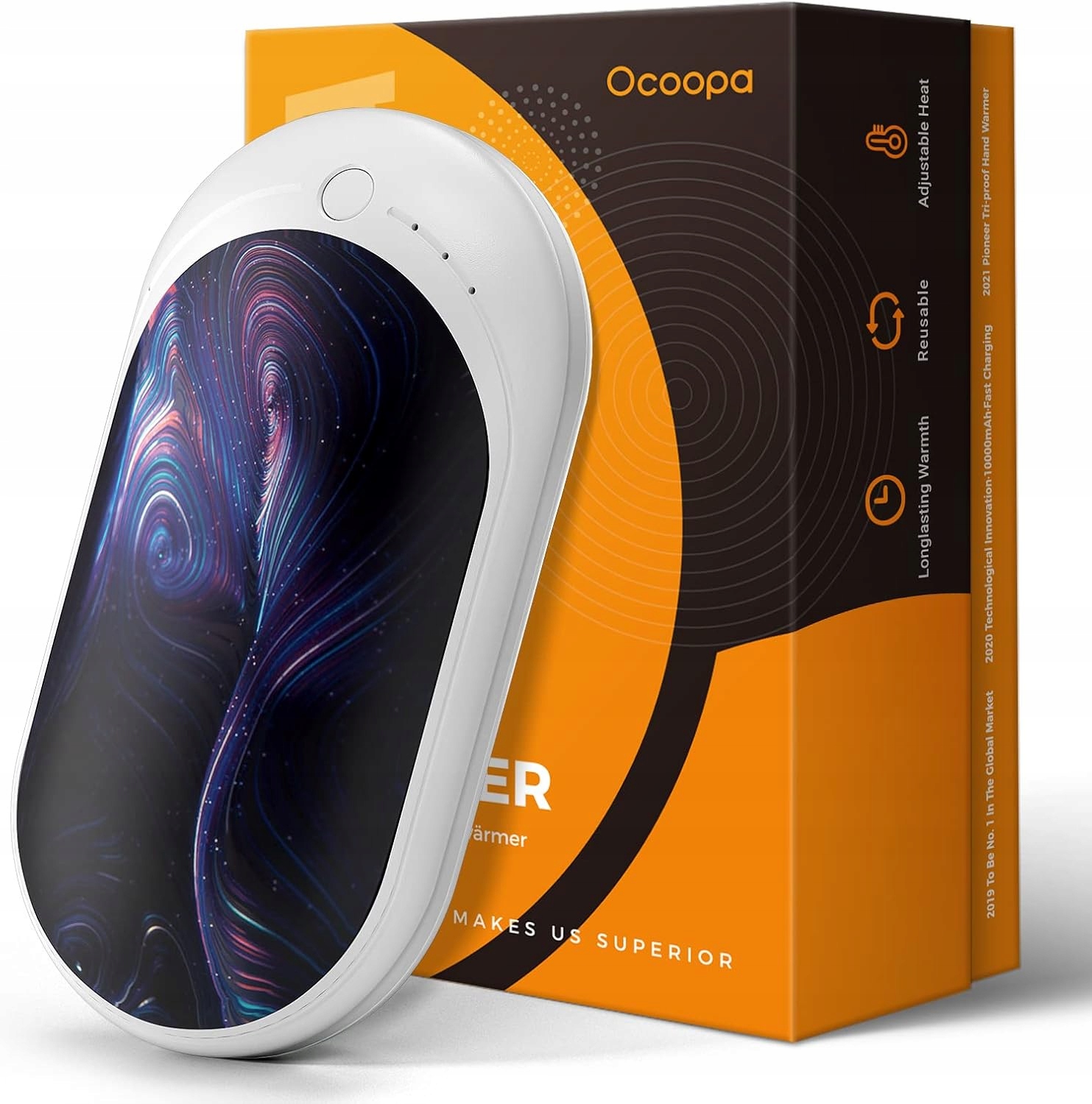 Ohřívač Rukou Ocoopa 5200 Mah Oboustranná Elektrická Powerbanka