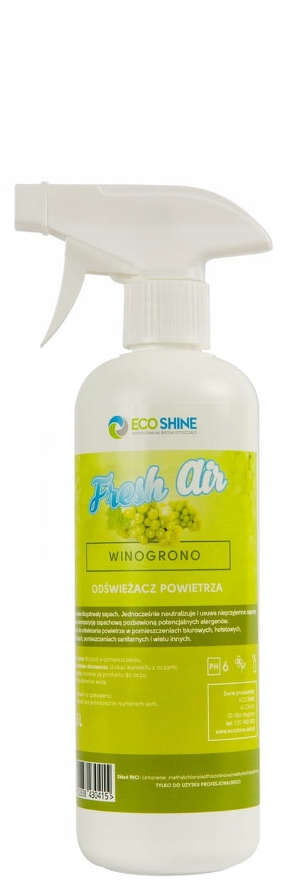 

Eco Shine Fresh Air- 0,5L Winogrono Odświeżacz