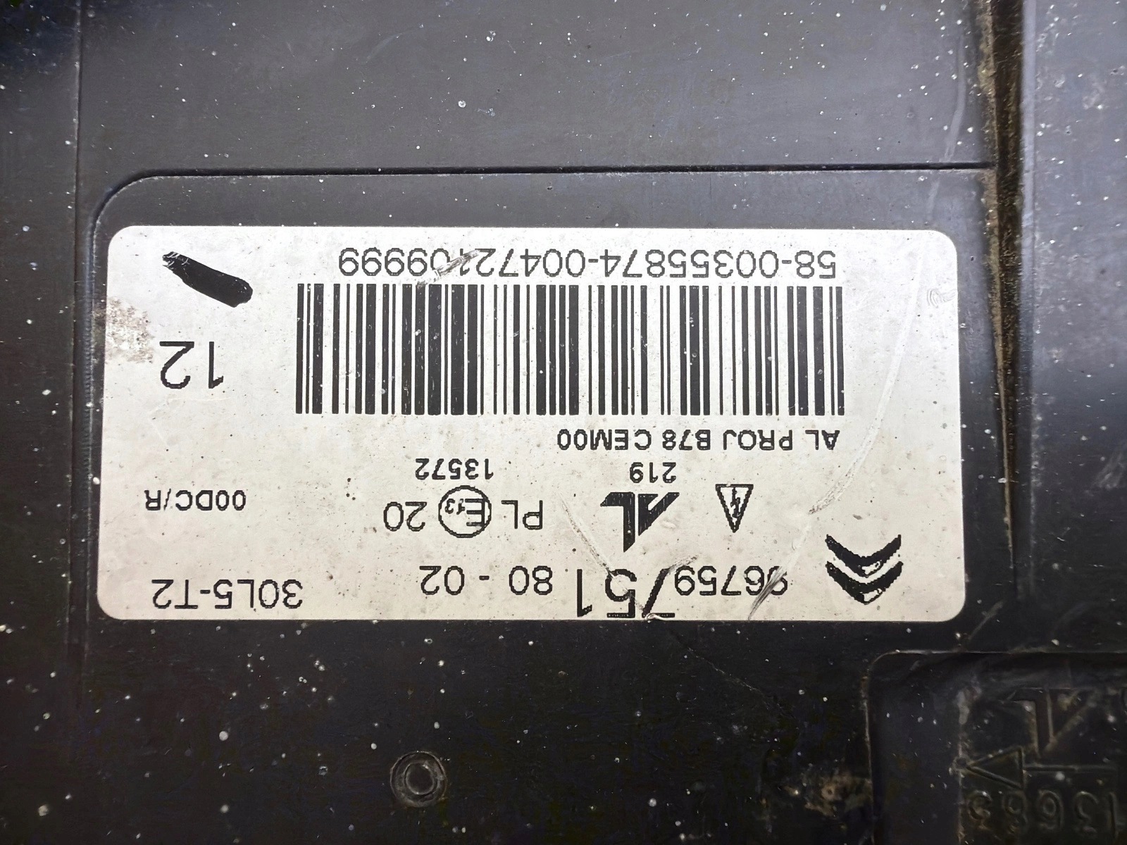 light left Citroen C4 Picasso 2 II Bi-Xenon 9675975180