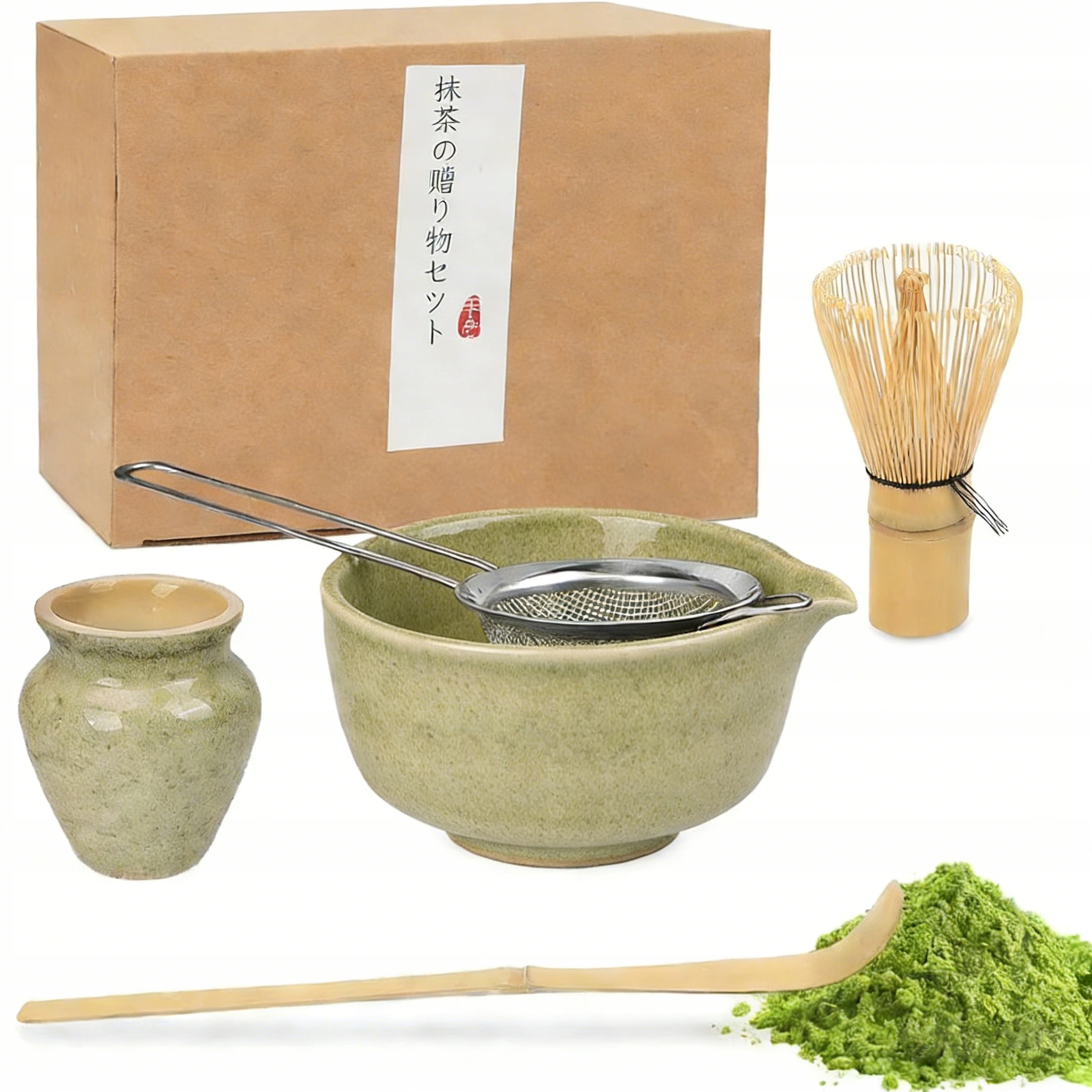 Levně Sada Na Čaj Matcha, Sada Metel Matcha, S Metličkou Na Matchu 5 Ks