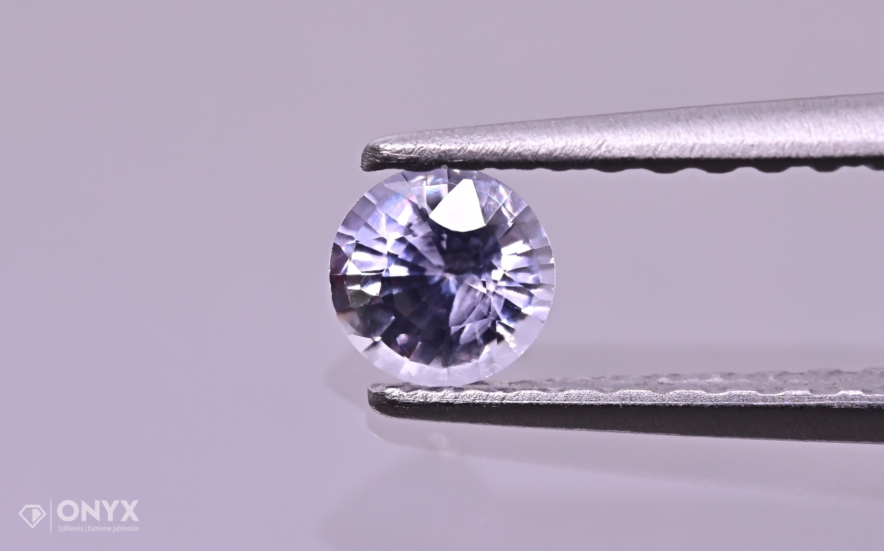 Fazetovaný safír kulatý fi 3,5 mm