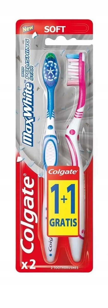 

Colgate Max White Szczoteczka do zębów Miękka 2szt